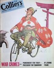 Original Oct13, 1945 Collier's Cover Only: American soldier in Japan picture