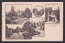 Vintage postcard Austria Vienna Wien Hohe Warte Multi-view Park Lake Mansions picture