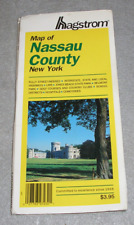 Nassau County Road Map Long Island New York NY Streets Fold out Hagstrom 2000 picture