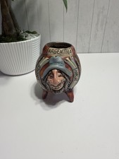 Argentina Buenos Aires Yerba Mate Gourd Cup Man Face Tripod Small Decor Souvenir picture