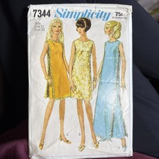 Simplicity 1967 Dress Pattern #7344 picture