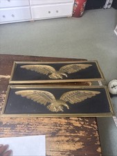 VTG AUTHENTIC ELPEC BRASS WALL  ART SET EAGLE LLOYD PASCAL & Co 50’s RARE  picture