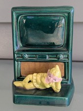 Rare 1950 Chartreuse Girl Green TV Gilner Pixie Elf Planter Lot 11 picture