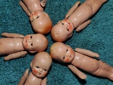 5 Antique 1930s All Bisque Babies Quintuplets Japan  picture