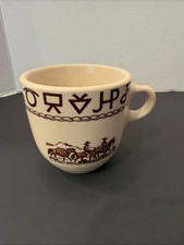 VTG Wallace China Westward Ho Rodeo Mug Cup Till Goodman Damaged picture