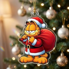 Garfield Christmas Holiday 2026  Acrylic Ornament T400 picture