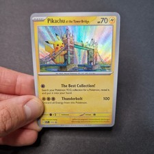 Japanese Pokemon Pikachu Landmark Bridge Landmark Custom Full Art Card picture