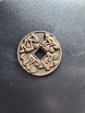 RARE Find Vintage 1940’s Chinese 40mm Love Sex Brothel Brass Token / Collector picture