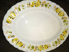 FRANCISCAN PLATTER CHANTILLY Made in Staffordshire England Yellow Flowers picture