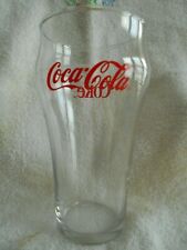 Coca Cola Cooler Highball Tumblers (pair) 16 oz Glass Libbey Cursive Writing Red picture