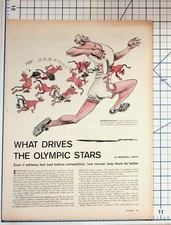 1958 Olympic Stars Adrenals Article Vintage Magazine Page Ephemera picture