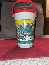 Vintage Noah’s Ark Water Park Mug Cup Bucket Plastic Drink Beverage Pail Jug USA picture