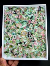 300g Beautiful Shiny Multi Colour Tourmaline Crystals picture