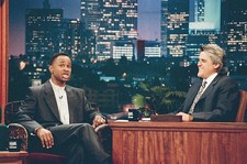 Comedian Kivi Rogers with host Jay Leno April 9 1996 TV Old Photo 1 picture