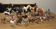Breyer Horse Lot of 32 Classic Stablemates Little Bits Mixed Breeds Figures picture