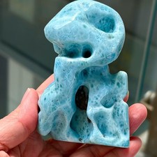 304g Rare Natural Larimar Rough quartz crystal Mineral specimens Reiki Collect picture