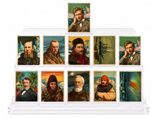 Lot of (11) 1910 T118 Hassan Cigarettes World's Greatest Explorers Tobacco Cards picture