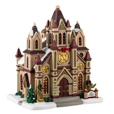 Lemax Caddington Village Grace Cathedral Using Classic Christmas Decors 45255 picture