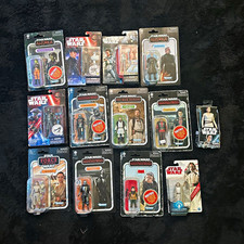 Kenner Star Wars Retro Collection Figure Lot: Ahsoka, Mandalorian, Obi-Wan picture