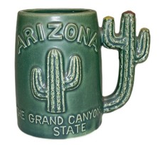 Arizona Grand Canyon State Green Cactus Mug Ceramic Cup picture