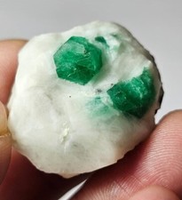 82 Carat Top Quality Emerald Crystals On Matrix From Swat Pakistan. picture