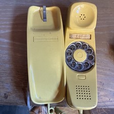 Vintage Stromberg-Carlson Slenderet style Rotary Dial Desk Telephone Yellow 1972 picture