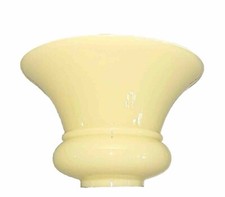 Antique 1920's-30's Art Deco Victorian Custard Glass Chandelier Slip Shade Qty 3 picture