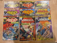 Vintage Marvel Horror Comics 9 Book Lot Tomb Of Dracula 1974-76 VG+/F Make Offer picture