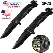 Folding knife pocket knife Spring open Assist survival hunting tactical knife-2X picture