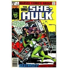 Savage She-Hulk #2 Newsstand  - 1980 series Marvel comics VF+ [h/ picture