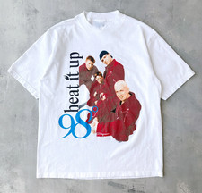 Vtg 98 Degrees Band Heavy Cotton All Size Unisex White Tee Shirt NP266 picture