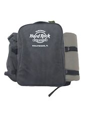 NEW HARD ROCK HOLLYWOOD BACKPACK PICNIC BAG GRAY SET FOR 4 PERSON picture