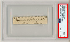 Honus Wagner ~ Signed Autograph Authentic Signature NM 7 Auto ~ PSA DNA Encased picture