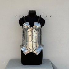 Female Fantasy Steel Cuirass Corset Set Queen of the Lake Lady Armor Larp Costum picture