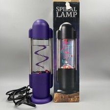 Vintage Kenart KL-108 Spiral Water Lamp Purple Y2K WITH BOX for Parts / Repair picture