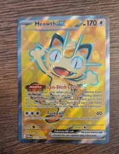 Meowth ex 107/088 Ultra Rare Perfect Order Pokemon Holo Near Mint picture