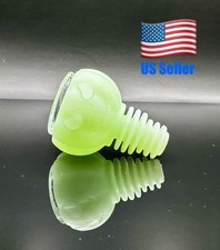 Universal 14mm 18mm Hybrid Silicone Glass Bowl -Blacklight Reactive GLOW In DARK picture
