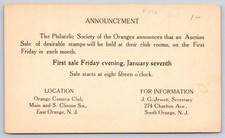 Vintage Philatelic Society Stamp Auction Sale Announcement 1927 picture