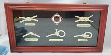 Sailor’s Mariner's Nautical Knots Shadow Box Framed Ship Decor Framed 14 X 7  picture