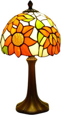 Vintage Tiffany Style Sunflower Table Lamp - 8