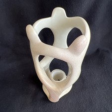 Vintage Kenyan Soapstone Hand-Carved Sculpture/Candleholder 8” picture