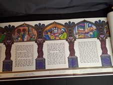 1998 Commemorative Megillah Esther Scroll Tisch Family Judaica Art Purim Signed picture