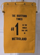 Vintage Hartford Times Metroland Bag Pay Tip 1960s Newspaper  picture
