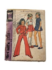 Vintage 1973 McCall’s Children’s Seeing Pattern 3728 Size 10 picture
