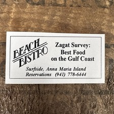 Vintage Florida Restaurant Print Ad Beach Bistro Anna Maria Island FL Food Adver picture