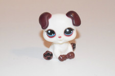 LITTLE BROWN & WHITE PUPPY DOG FIGURINE COLLECTIBLE. picture