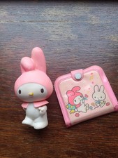 Sanrio My Melody RARE 1981 Vintage Coin Purse & Squeaker Figurine MADE IN JAPAN picture