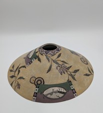 Vtg Janna Ugone 1998 Handmade Studio Art Pottery Ceramic Replacement Lamp Shade picture