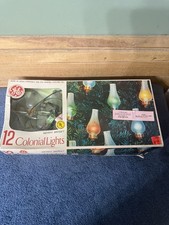 Vintage GE Xmas Light Sets Merry Midget Colonial Lights & Candle Brights Japan picture
