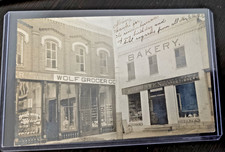 Antique Vintage Real Photo Postcard STOREFRONTS - 1908 - picture